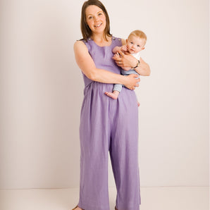 Linen Jumpsuit - Ada - Lavender