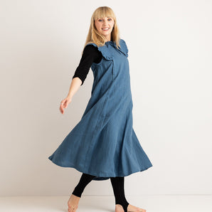 Linen Dress | Aegean Blue | Journy