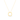 Open Circle Mid Length Necklace - Gold