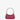 recycled genuine leather mini shoulder bag cherry red lizard #color_cherry-red-lizard