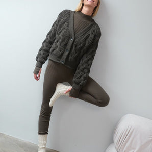 Nemunas: Nettle Merino Wool Cardigan