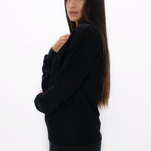 Philly  - Cosy Sweater - Black Sand