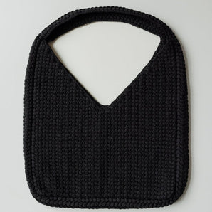 Pintinė: Black Crochet Bag