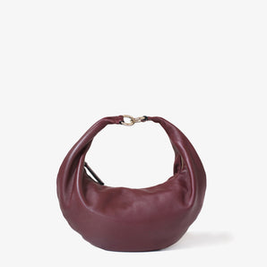 hyer goods ring bag convertible leather hobo bag#color_burgundy