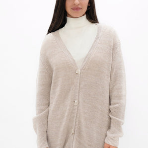 Salzburg  - Cocoon Cardigan - Sand Marl