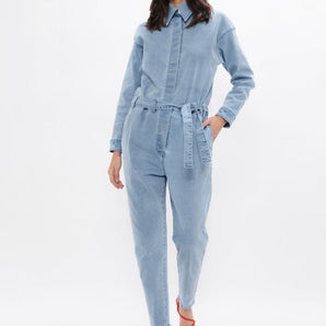 San Francisco  - Denim Boilersuit - Sky