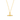 Dainty T-Bar Knot Necklace - Gold