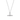 Dainty T-Bar Knot Necklace - Silver