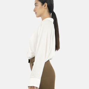 Siena Batwing Sleeve Shirt-Creme