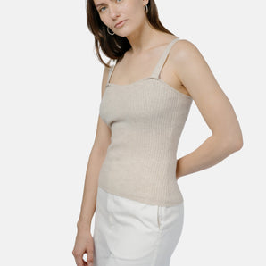 Ulaanbaatar Strap Top Off White