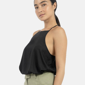 Vancouver Slip Top-BLACK