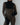 Vilna: Black Alpaca Wool Mittens & Neckwarmer Set