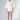 White Linen Everyday Casual Shorts And Oversized Shirt Set - Custom Made - Bastet Noir