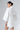 White Linen Everyday Casual Oversized Shirt Boxy Fit  - Custom Made - Bastet Noir