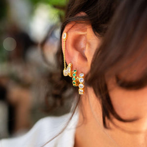 Aurora Earrings - White