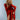 Red Silk Shirt Dress With Front Pockets - BastetNoir